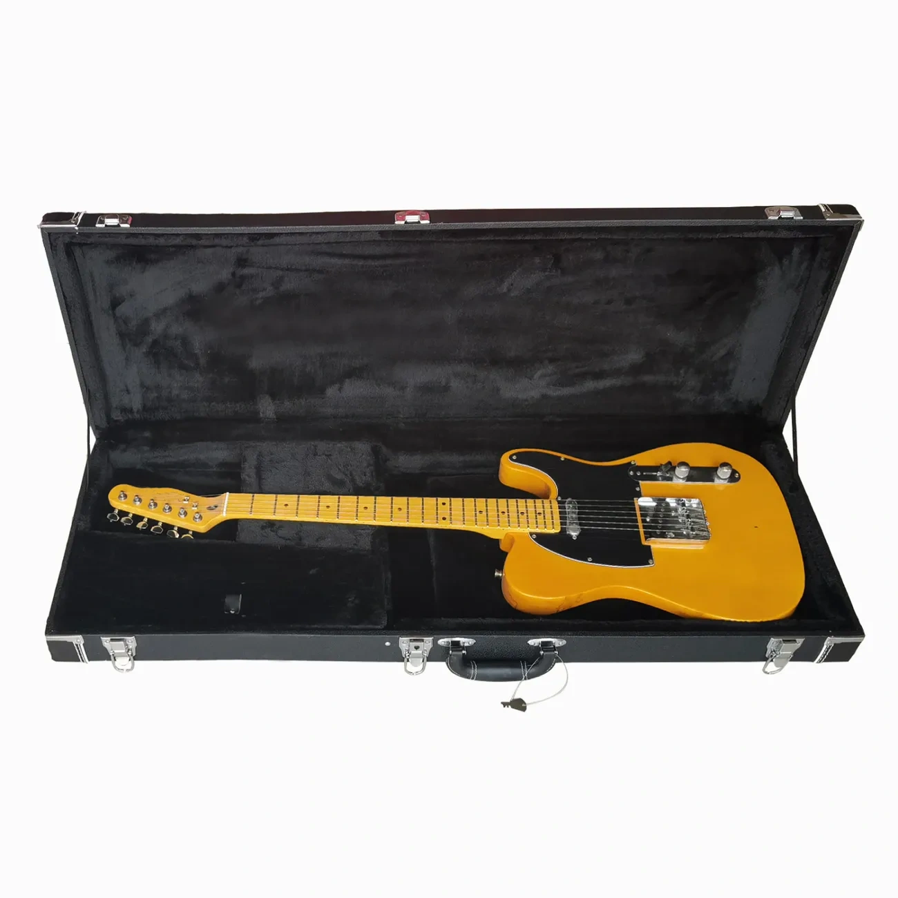 Black Rectangular Electric Guitar Hard Case