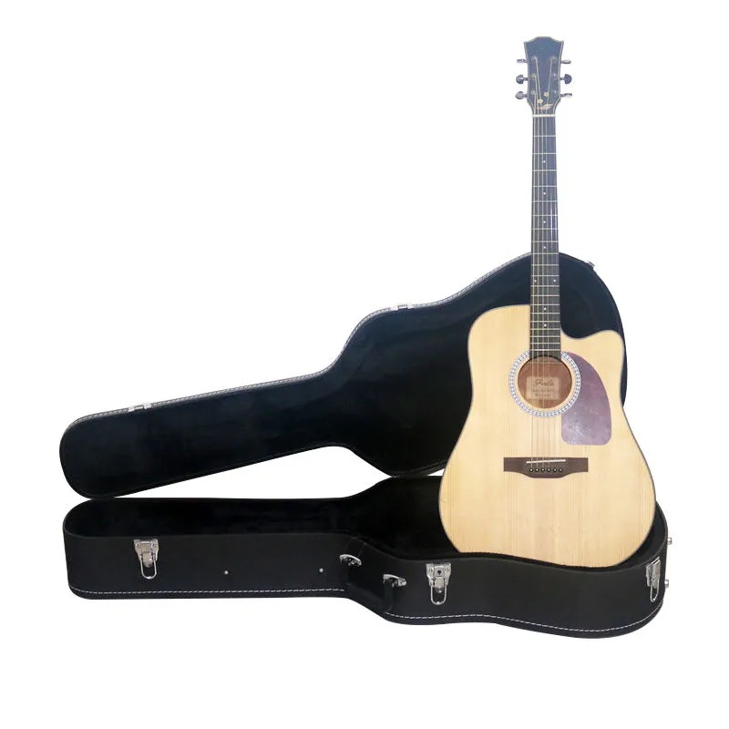 41'' Black Lychee pattern Acoustic Guitar Hard Case