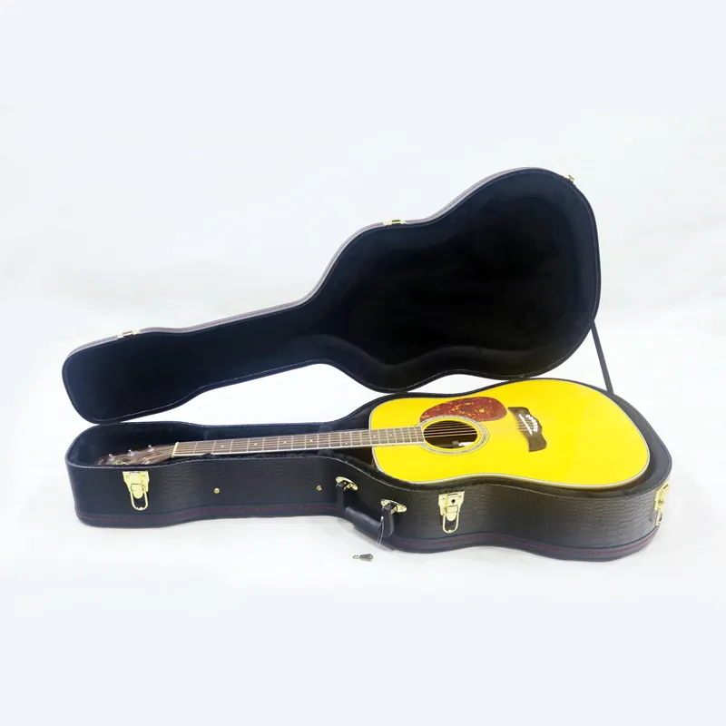 41'' Black Crocodile Print Acoustic Guitar Hard Case