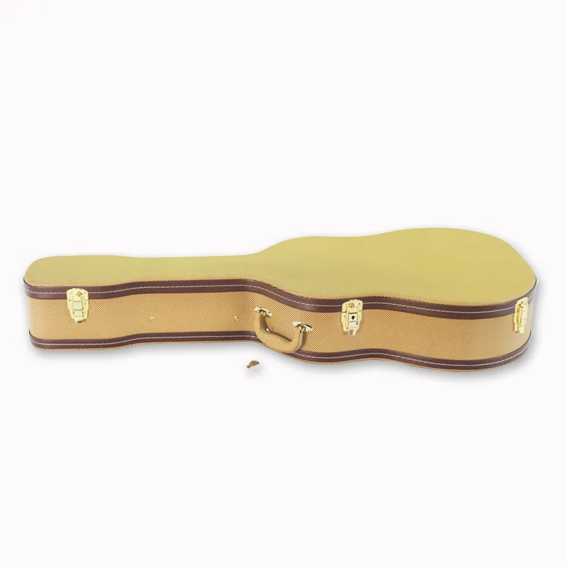 41'' Yellow Color Contoured Acoustic Guitar Hard Case