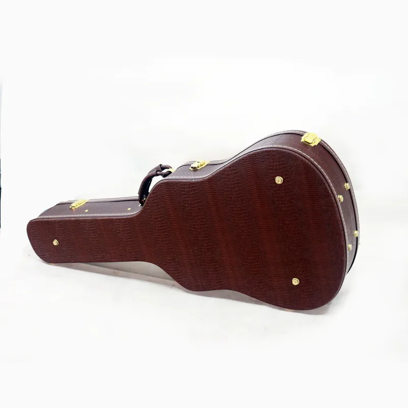 41'' Red Color Transparent Acoustic Guitar Hard Case