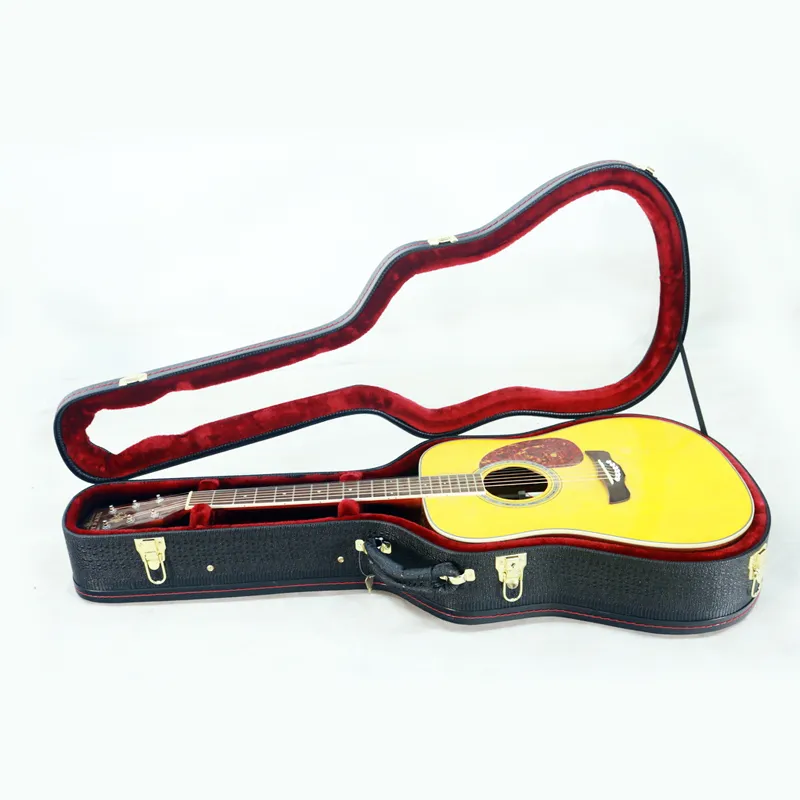 41'' Black Color Transparent Acoustic Guitar Hard Case