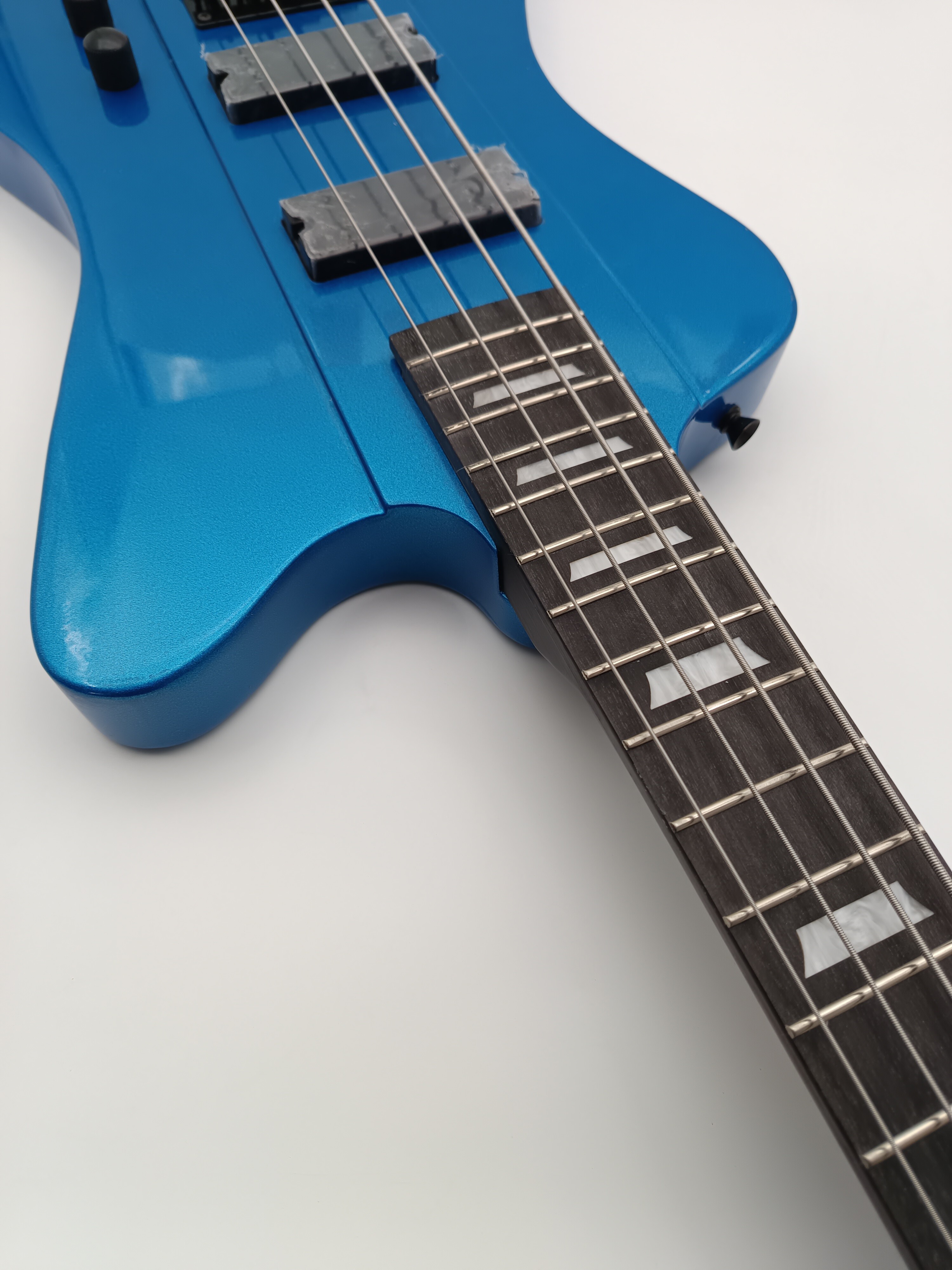 Afanti 4 String Blue Color Electric Bass Guitar 