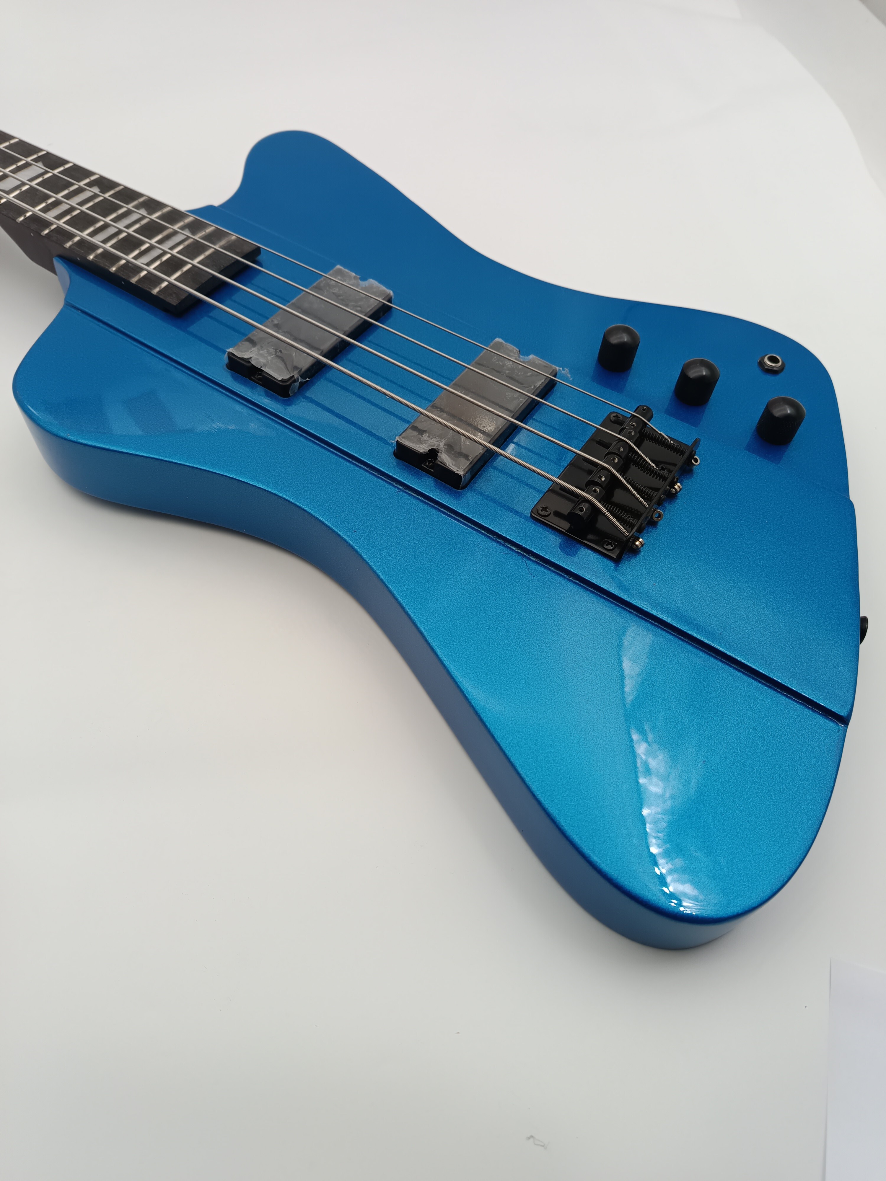 Afanti 4 String Blue Color Electric Bass Guitar 