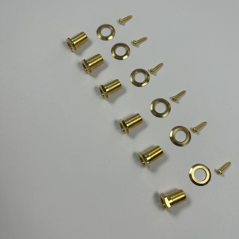 6 Inline Left Handed Gold Guitar Locking Tuning Machine Head