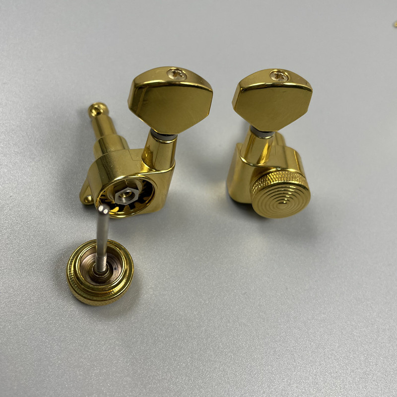 6 Inline Right3 Left 3 Gold Guitar Locking Tuning Machine Heads