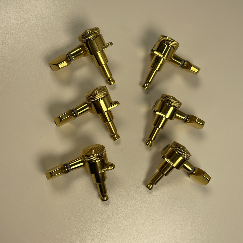 6 Inline Right3 Left 3 Gold Guitar Locking Tuning Machine Heads