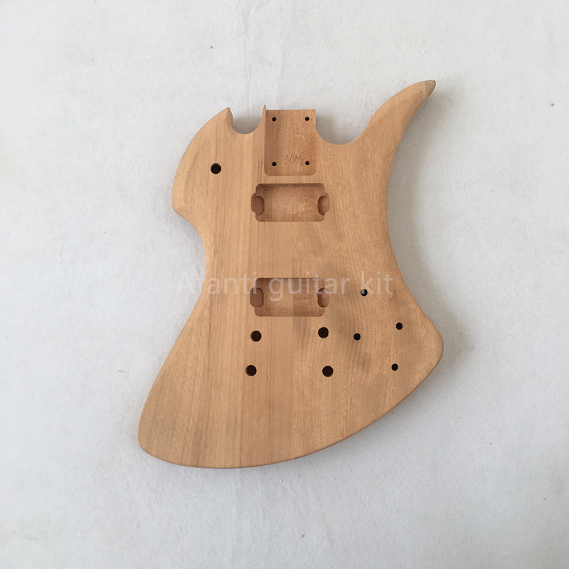 Afanti Unfinished Mahogany Body Tom Bridge DIY Electric Guitar Kit