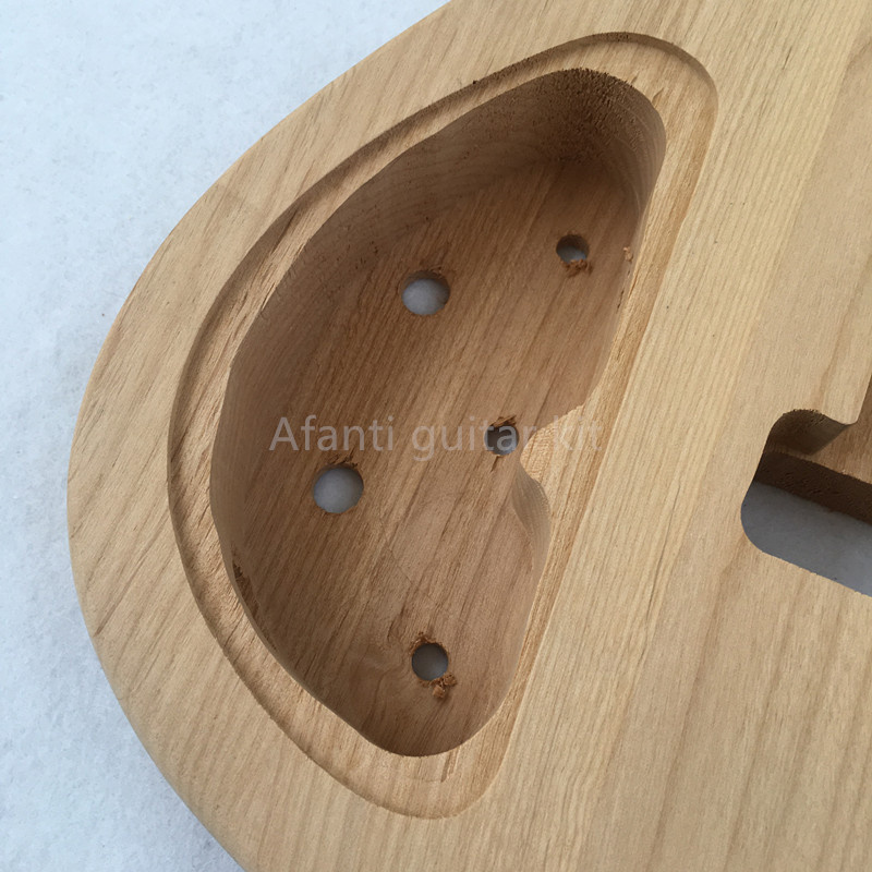 Afanti Unfinished Alder Body Tremolo Bridge DIY Electric Guitar Kit