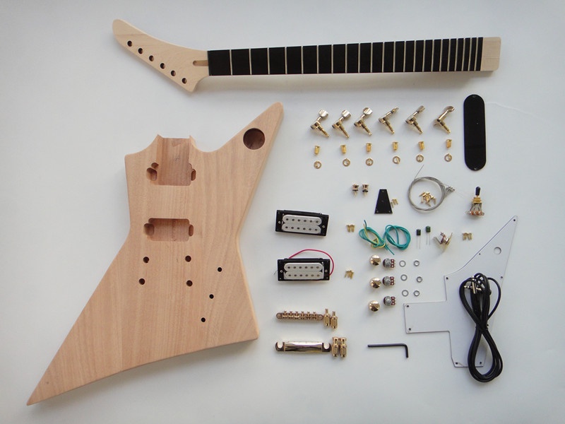 Afanti Unfinished Build Your Own DIY Electric Guitar Kit