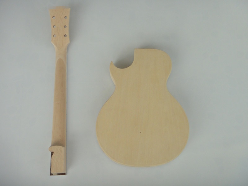 Afanti Customized Semi-Hollow Body Hh Pickup Flamed Maple DIY Electric Guitar Kit