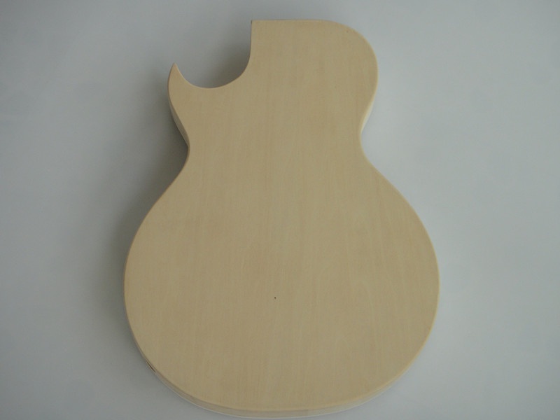 Afanti Customized Semi-Hollow Body Hh Pickup Flamed Maple DIY Electric Guitar Kit