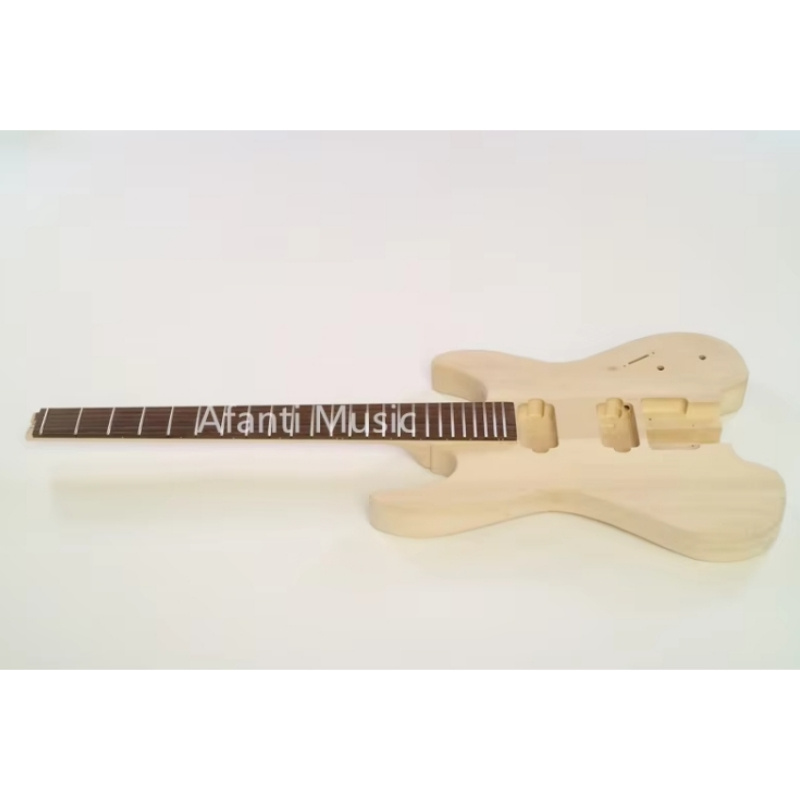 Afanti Basswood Body Maple Neck DIY Headless Electric Guitar Kit
