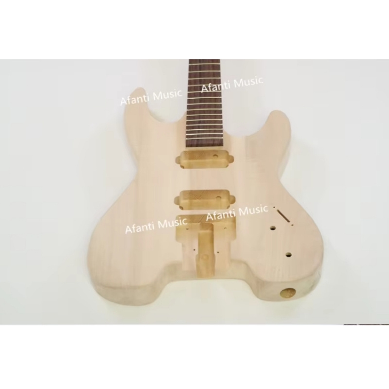 Afanti Basswood Body Maple Neck DIY Headless Electric Guitar Kit