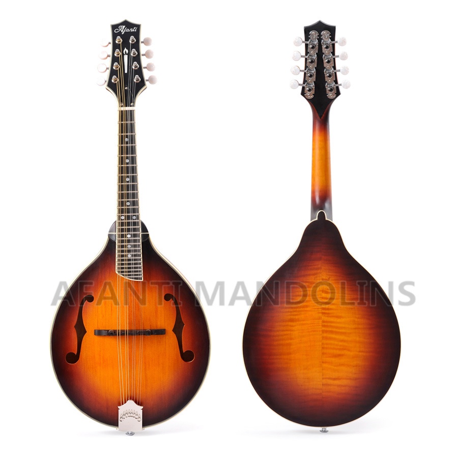 Afanti a Style F Hole Solid Flamed Maple Mandolin