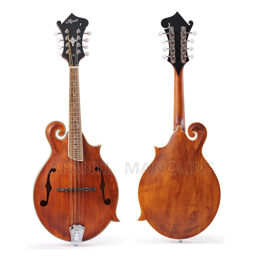 Afanti Solid Sprue Top Maple Back F Style Mandolin