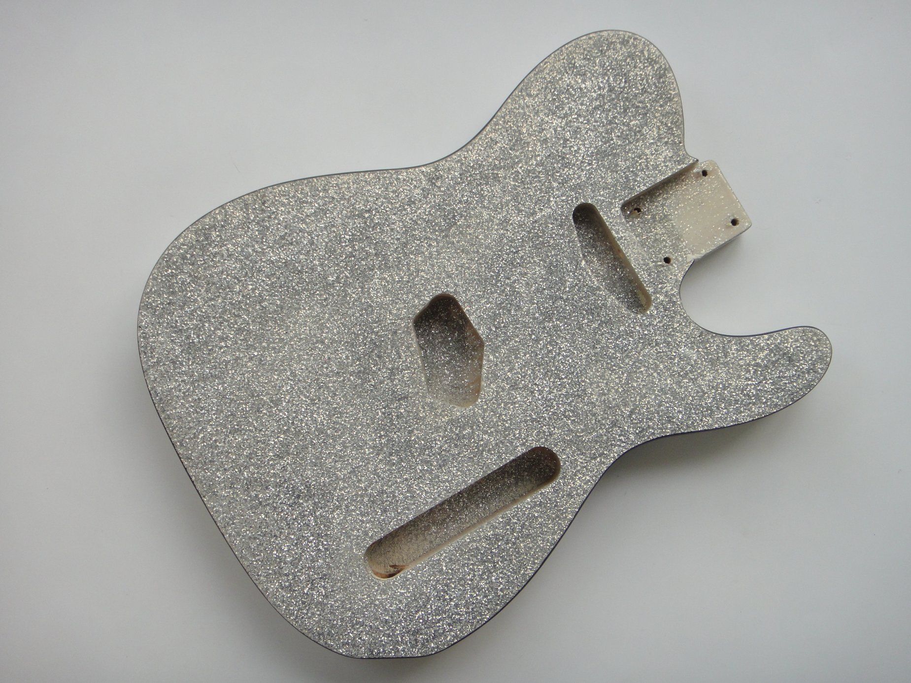 Afanti Silver Metal Flake Color Ash Wood Tl Guitar Body