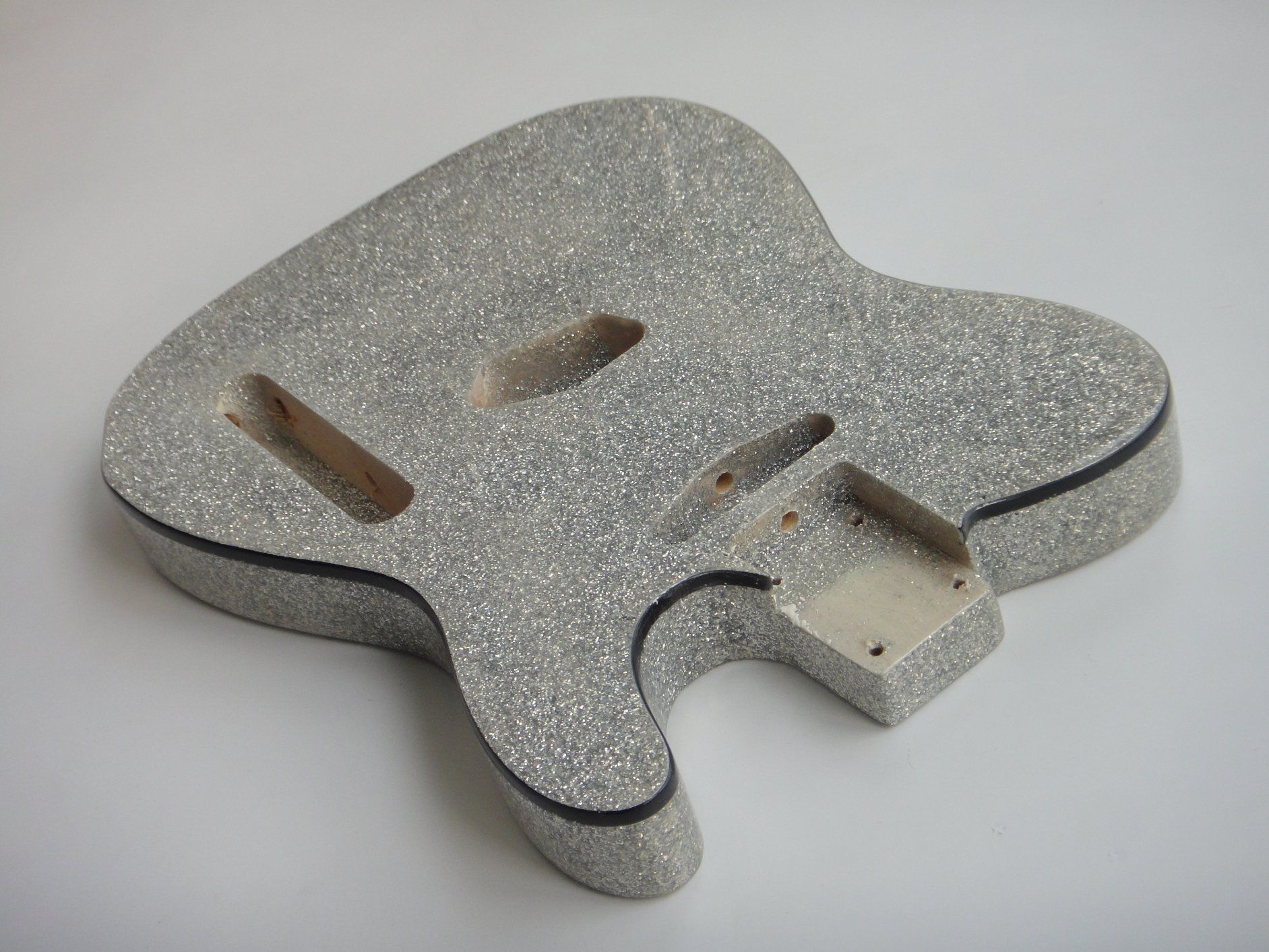 Afanti Silver Metal Flake Color Ash Wood Tl Guitar Body