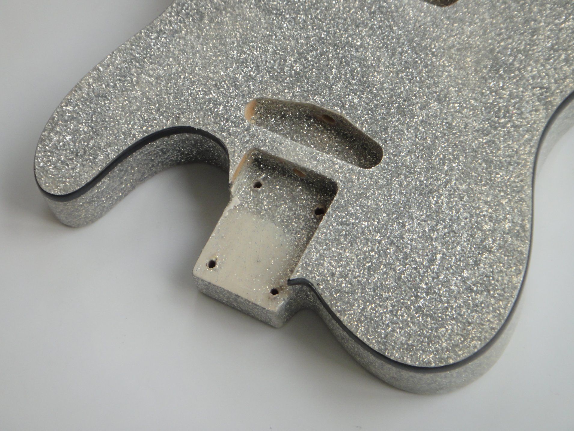 Afanti Silver Metal Flake Color Ash Wood Tl Guitar Body