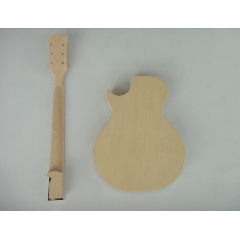 Afanti Customized Semi-Hollow Body Hh Pickup Flamed Maple DIY Electric Guitar Kit