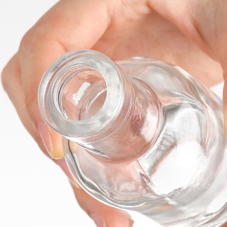 Glass wine empty mini liquor bottle