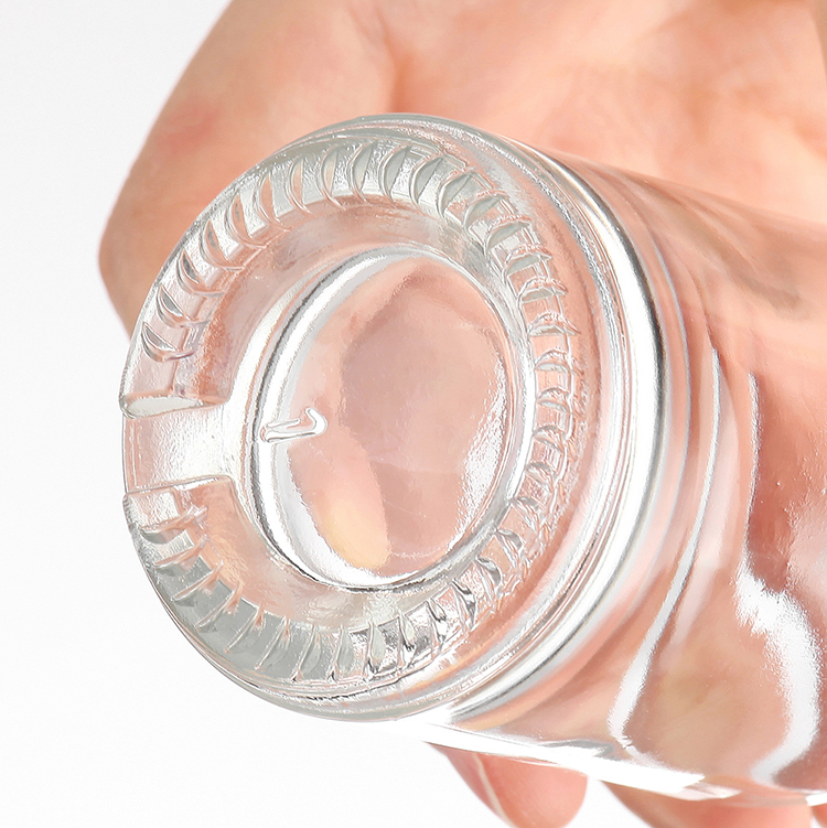 Glass wine empty mini liquor bottle