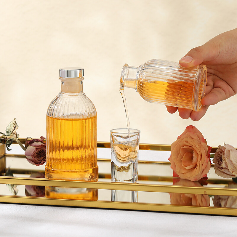 Premium quality unique shaped mini tequila bottle