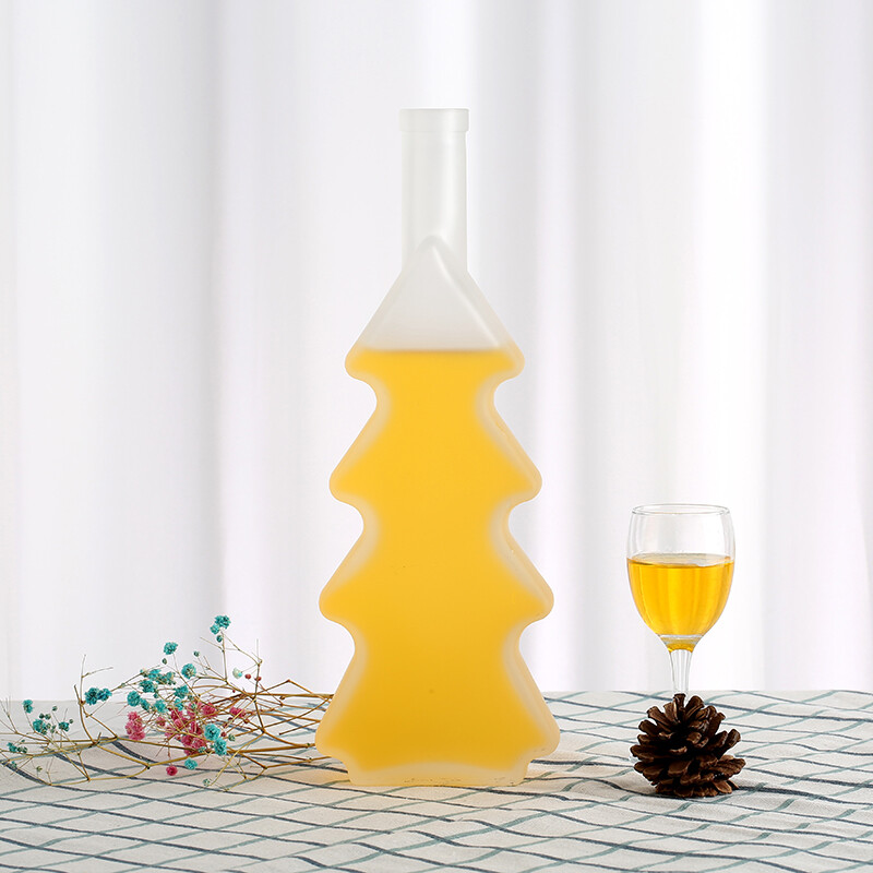 500ml Frosted glass bottle with cork