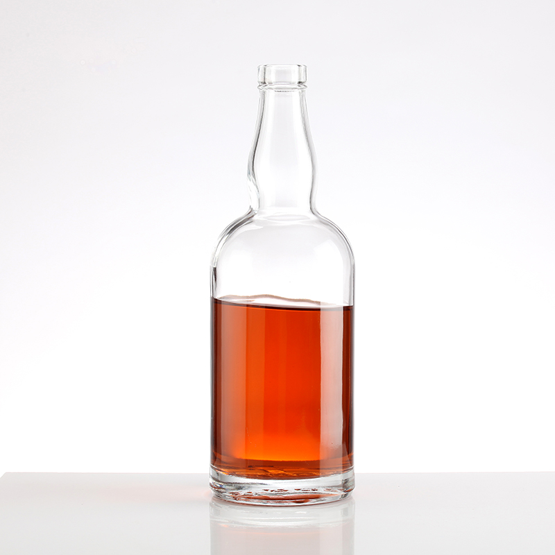750ml glass empty  whiskey bottle