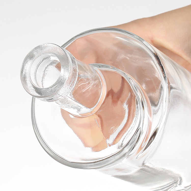 Bourbon whiskey glass bottle with cork