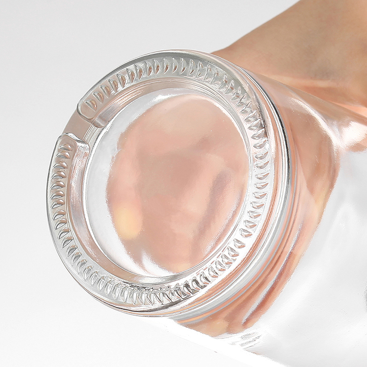 Bourbon whiskey glass bottle with cork