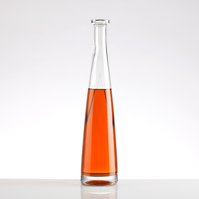Long neck square liquor bottle