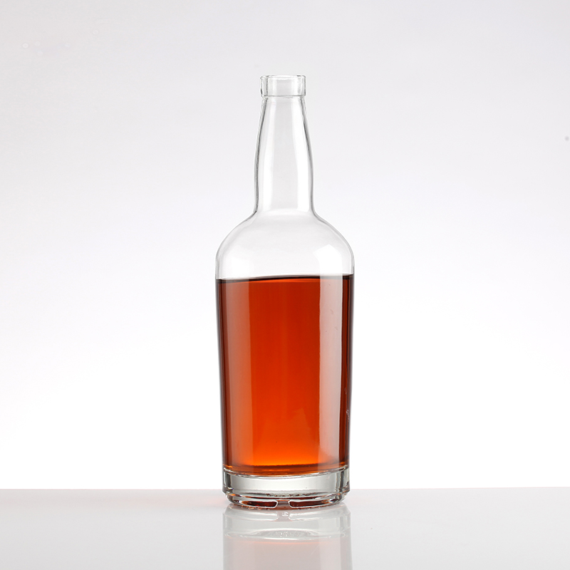 Super premium glass whiskey bottle