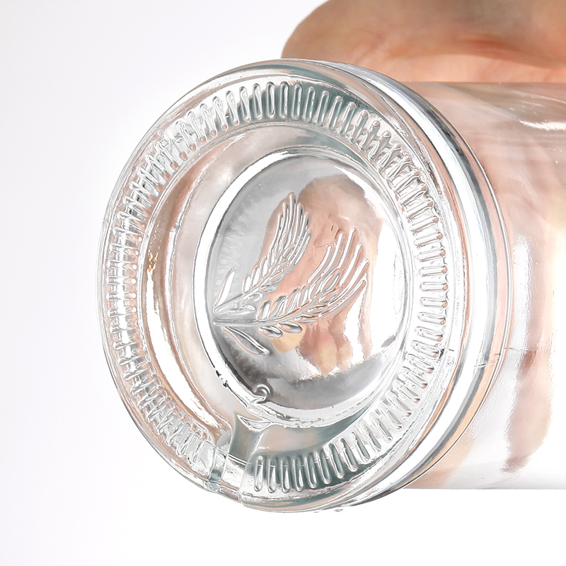 Thick bottom curved neck whiskey bottle