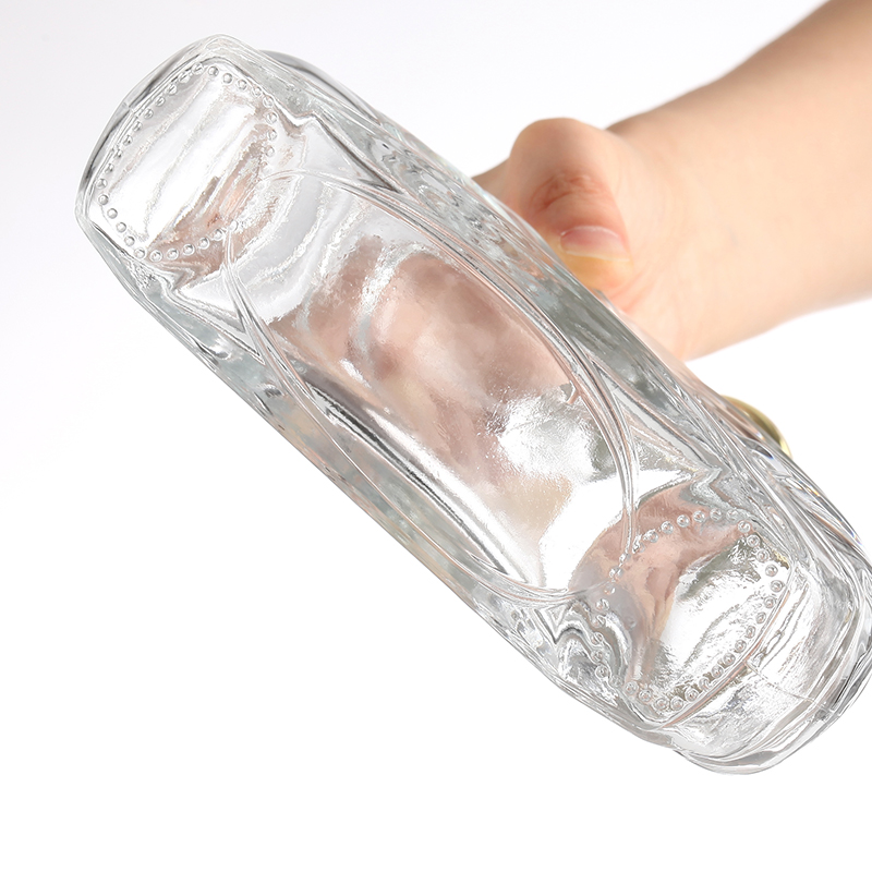 700ml empty glass crystal liquor glass brandy bottle