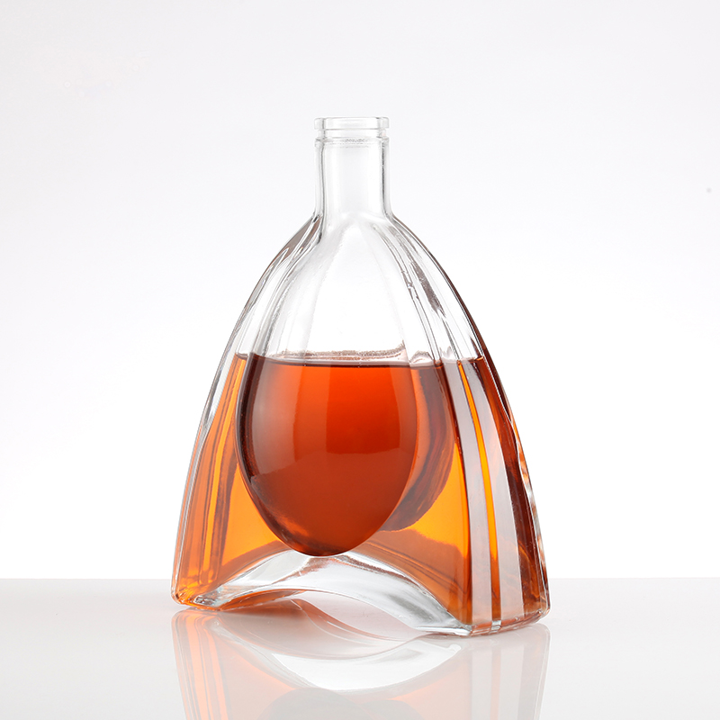 Special shape glass liquor bottle for xo brandy