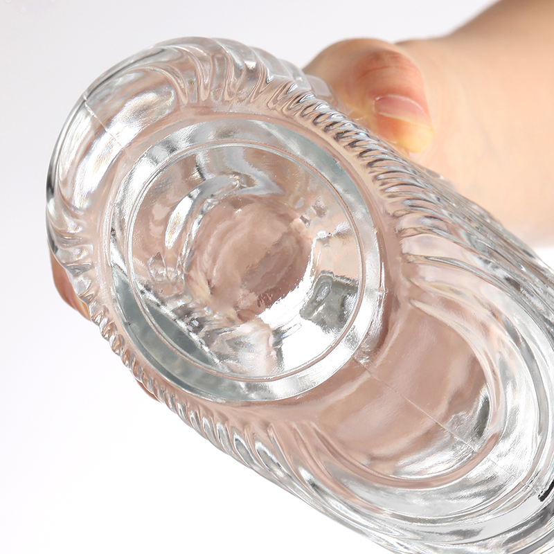 Vertical Bar Shell Pattern Brandy Bottle