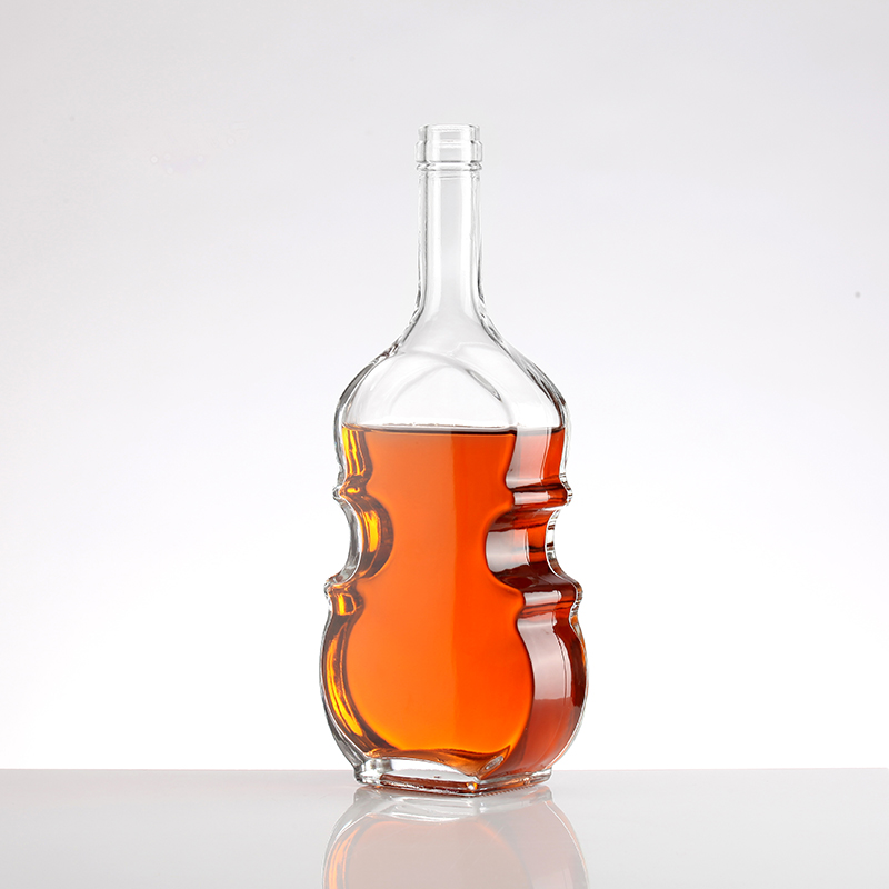 Violin Simple Shape Glass Bottle