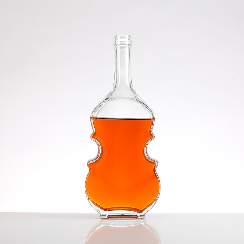 Violin Simple Shape Glass Bottle