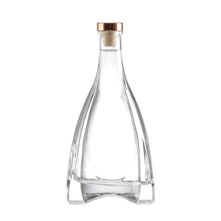Triangular 500ml vodka Glass Bottle