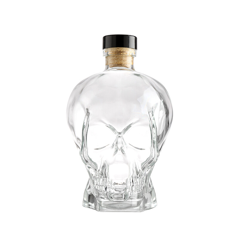 Skull Glass Bottle