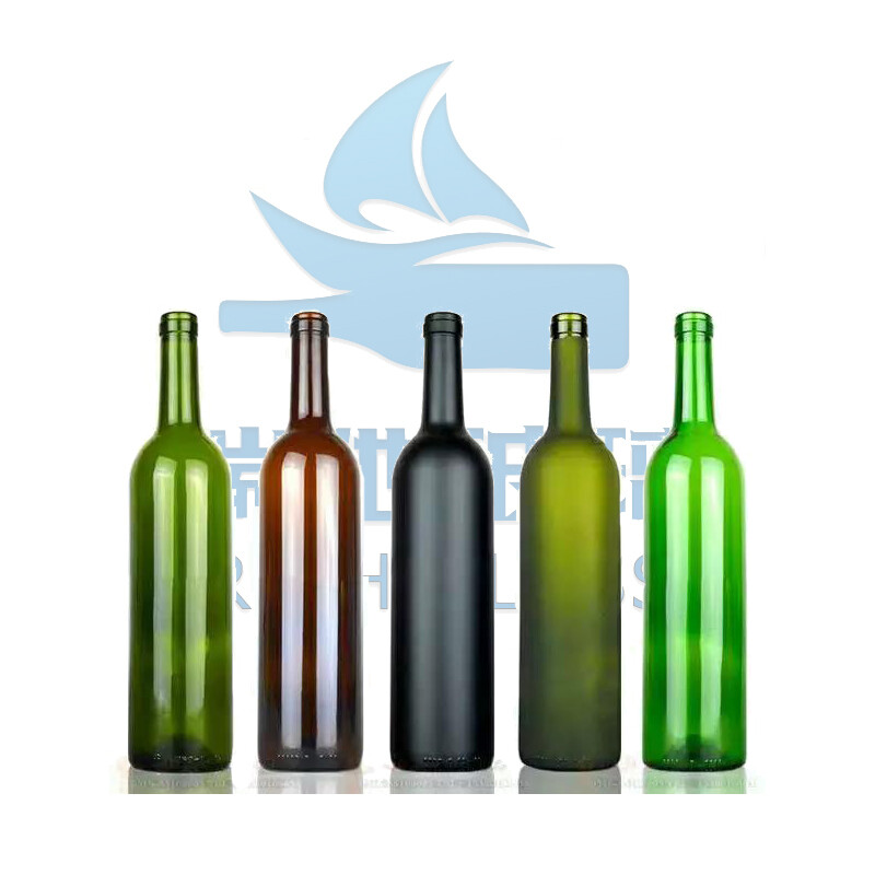 Frosted Wine Bottles