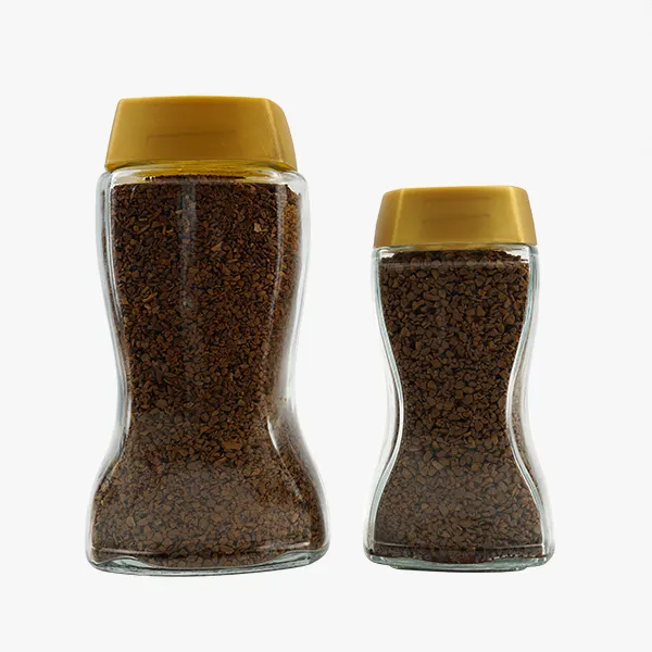 Luxury 420ml 850ml Glass Coffee Jars with Lids
