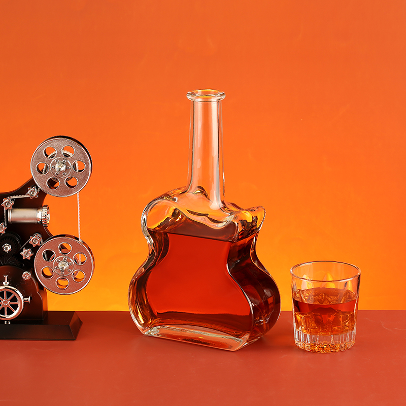 700ml shaped glass bottle 