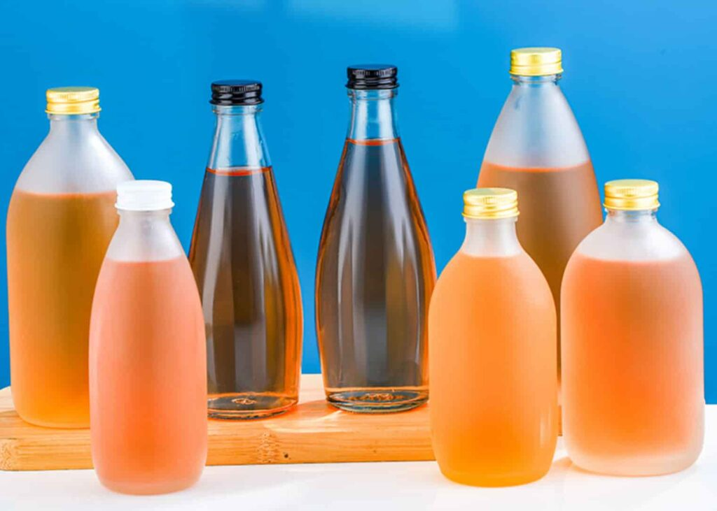 Juice glass bottle