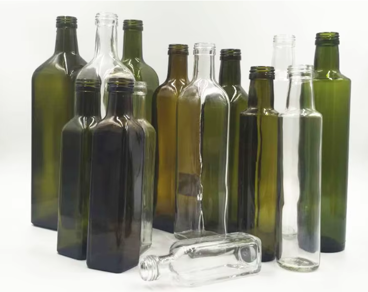 Customized Square Glass Olive Oil Bottle 