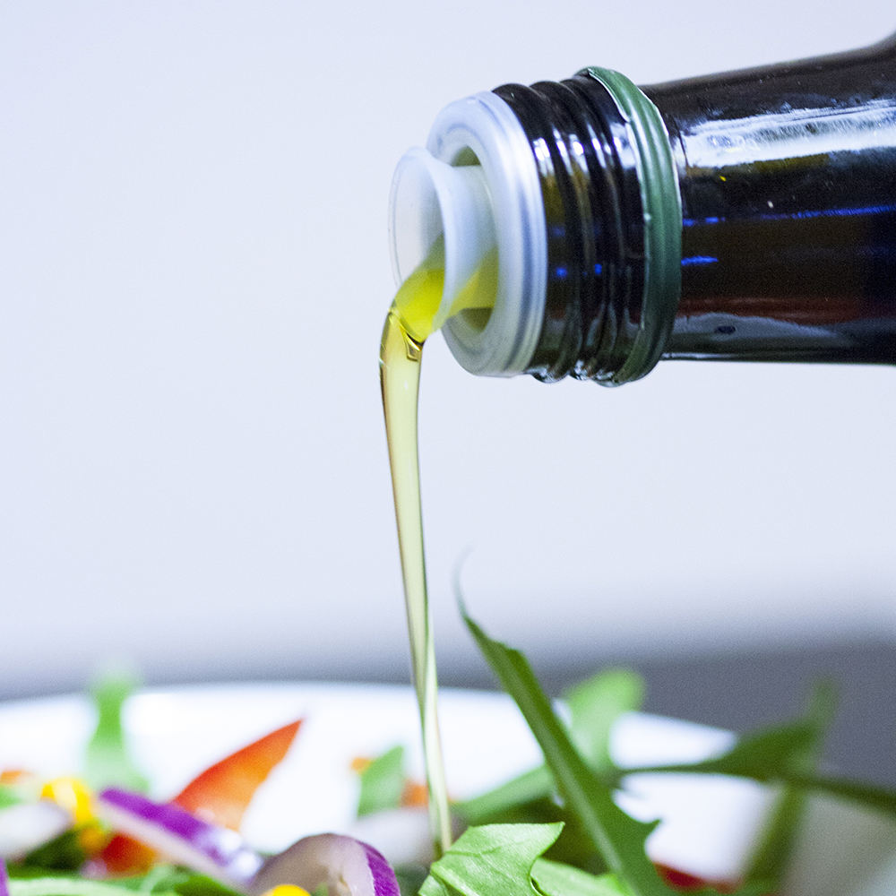 Amber Green Clear and brown olive oil glass bottle