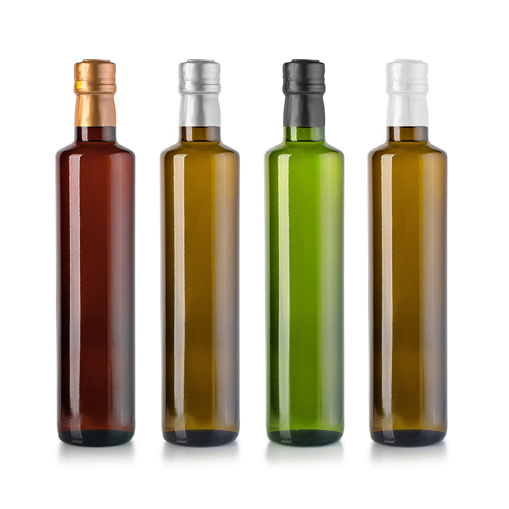 200 500 750 1000ml Round Square Green Olive Oil Glass Bottle