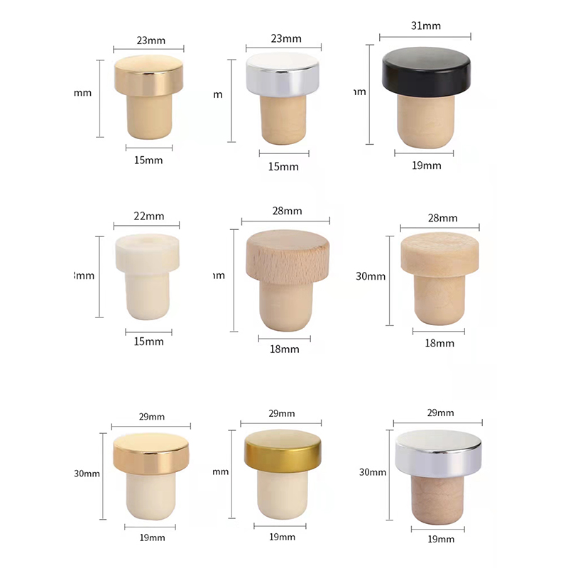 Custom Pattern T-Shaped Cork Stopper 