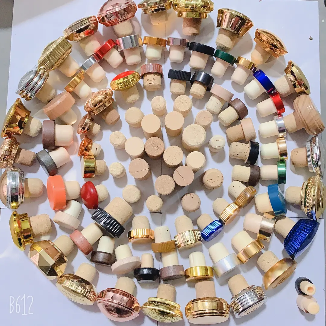 Wooden Stopper Cork Cap for Vodka Lids & Bottle Closures